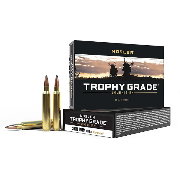 NOSLER 300 RUM 180gr PARTITION TROPHY GRADE 20ct