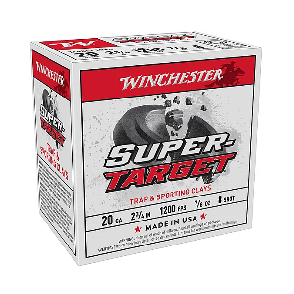 WINCHESTER 20ga 2-3/4" 7/8oz 8 SHOT SUPER TARGET 25ct