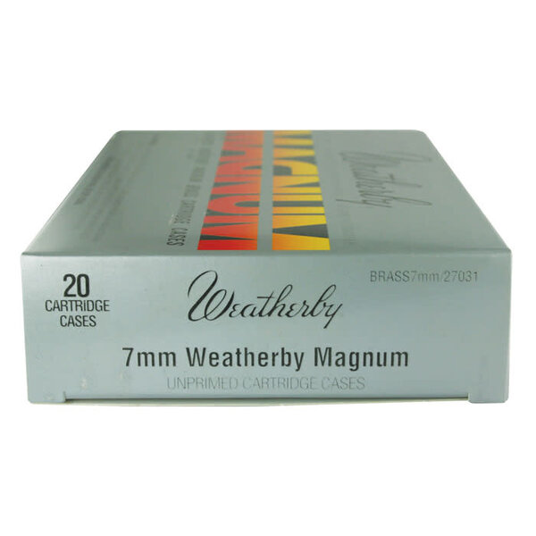 WEATHERBY UNPRIMED BRASS 20ct