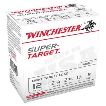 WINCHESTER SUPER TARGET 12ga 2-3/4" 8 SHOT 25ct
