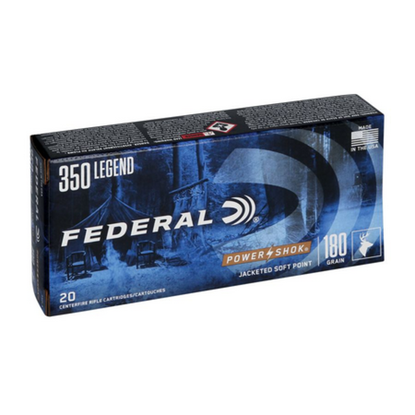 FEDERAL 350 LEGEND 180gr JSP POWER SHOK 20ct