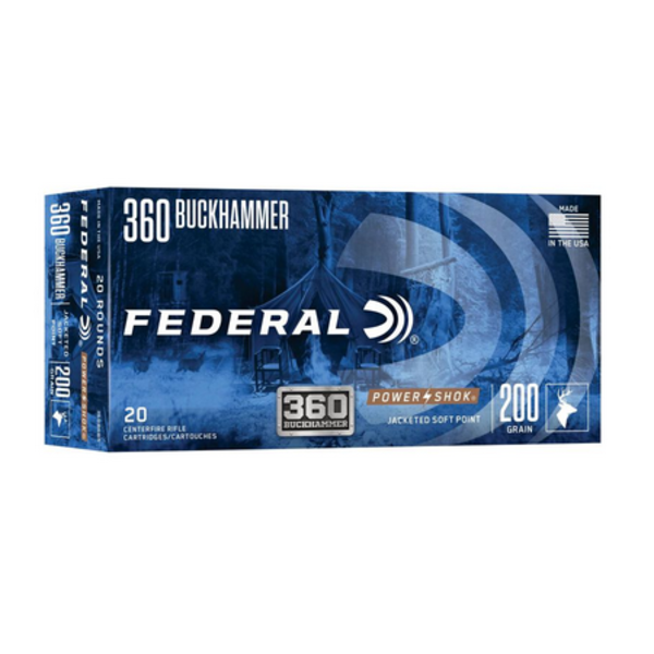 FEDERAL 360 Buckhammer 200gr JSP Power Shok 20ct