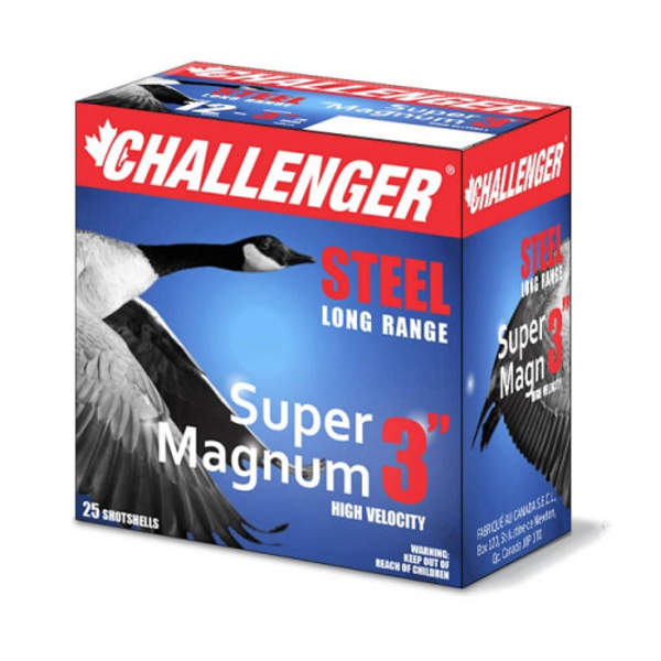 CHALLENGER 12ga 3" 1-3/8oz #4 STEEL SUPER MAGNUM 25ct