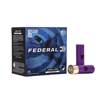 FEDERAL 16ga 2-3/4" Game Load Hi-Brass 6 Shot 25ct