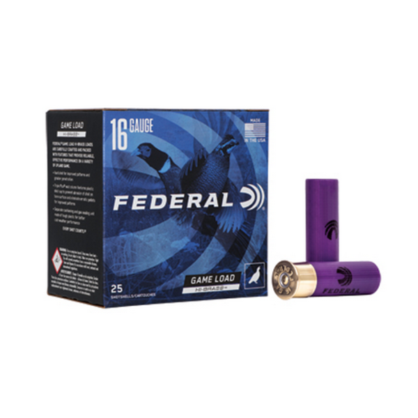 FEDERAL 16 ga 2-3/4" Game Load Hi-Brass 6 Shot 25ct