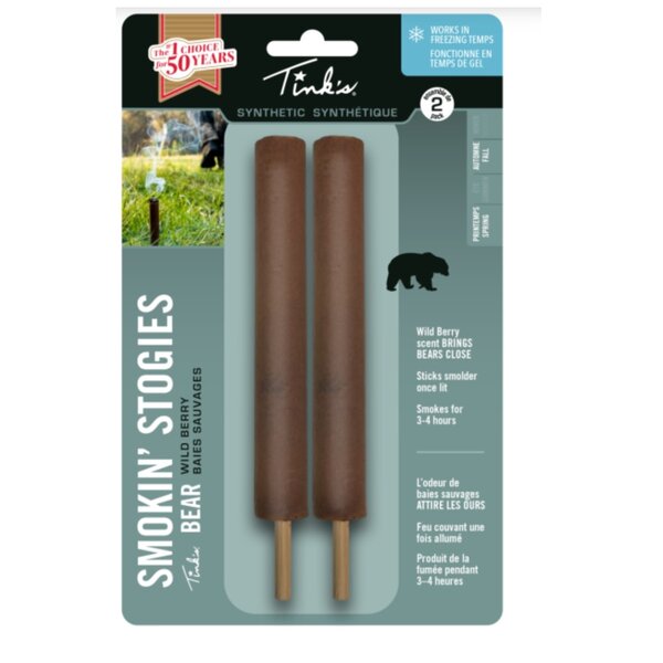 TINK'S SMOKIN STOGIES Bear Synthetic Sticks Wild Berry