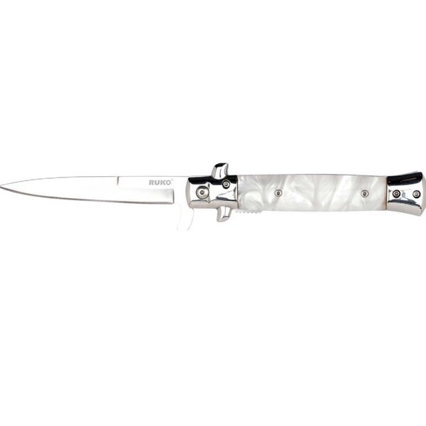 RUKO SRDS-TACTICAL ASSISTED OPEN STILETTO White Pearl