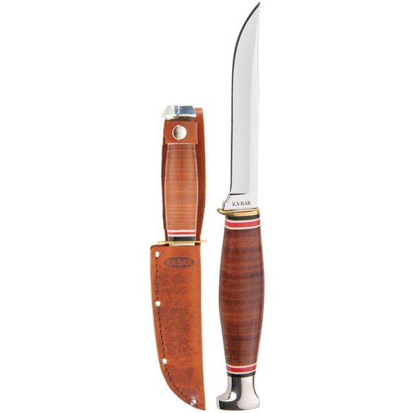 KA-BAR Little Fin w/Leather Sheath