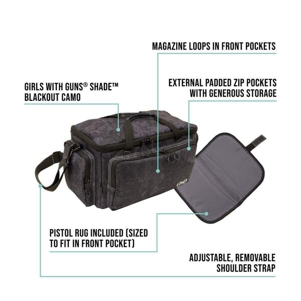 ALLEN Girls w Guns Midnight Range Bag  Blackout