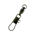 EAGLE CLAW BALL BEARING SWIVEL w/INTERLOCK SNAP Black