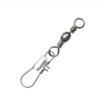 EAGLE CLAW Deluxe Barrel Swivel w/Interlock Snap Nickel