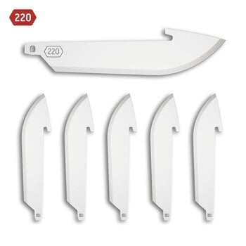 OUTDOOR EDGE 2.2" Drop-Point Replacement Blades 6 pk Stainless