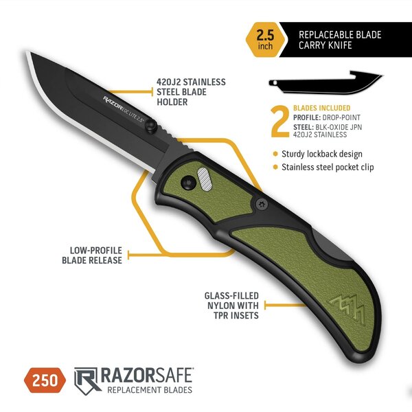 OUTDOOR EDGE 2.5" RazorEDC Lite