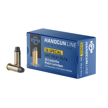 PPU 38 SPECIAL 158gr SWC 50Cct