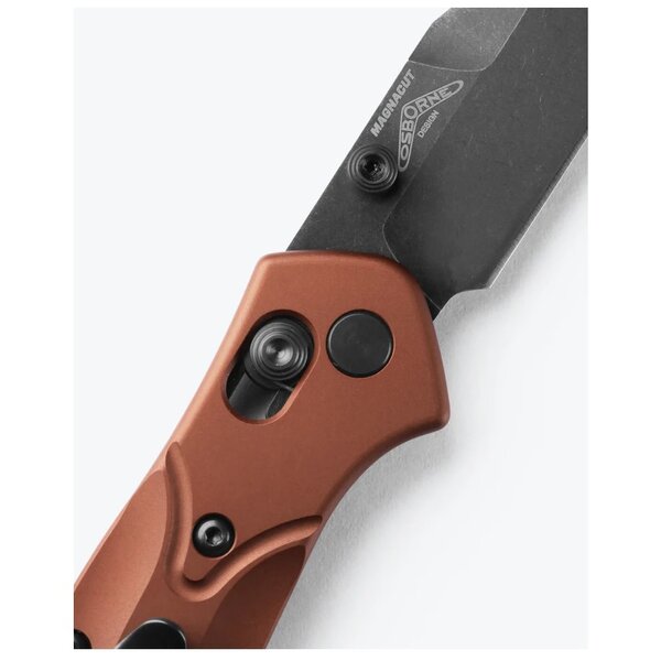 BENCHMADE OSBORNE REVERSE TANTO MAGNACUT BATTLEWASH Burnt Copper