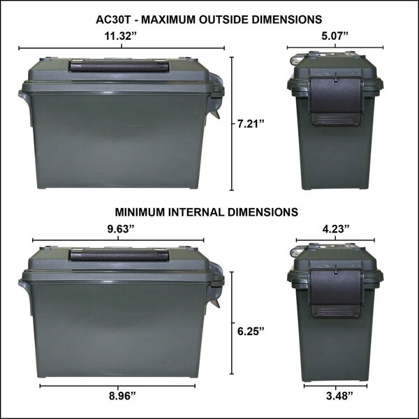 MTM Ammo Can Tall 30 Cal