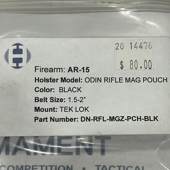 HAMMER ARMAMENT ODIN AR15 RIFLE MAG CARRIER (BLK)