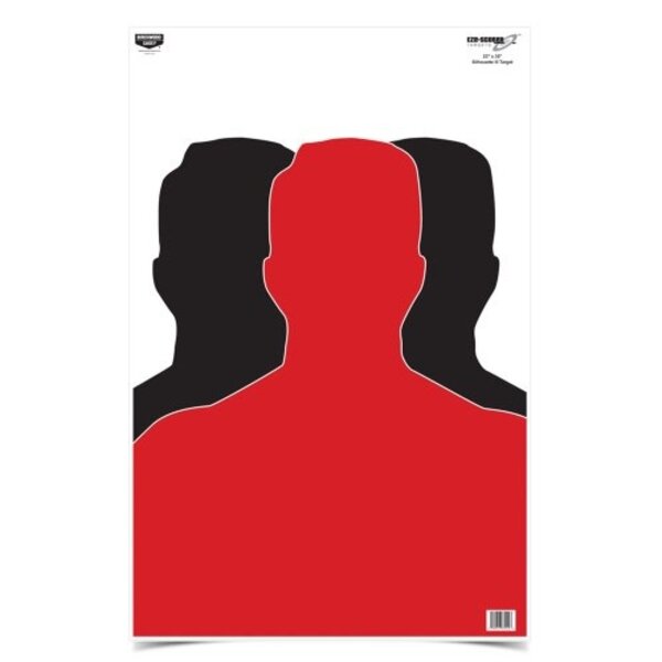 BIRCHWOOD CASEY EZE-Scorer 23 x 35 Silhouette III 3 pk