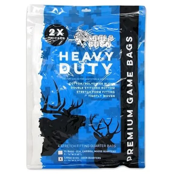 KOOLA BUCK KOOLA BUCK Large Heavy Duty Quarter Game Bags For Deer & Antelope (4 pack)