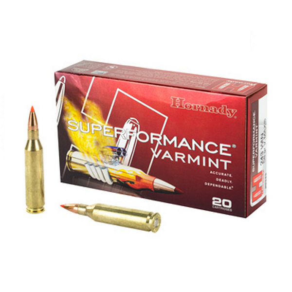 HORNADY 243 WIN 58gr V-MAX SUPERFORMANCE 20ct