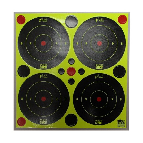 PRO-SHOT 3" Splatter Shot Green Bullseye w/Plasters