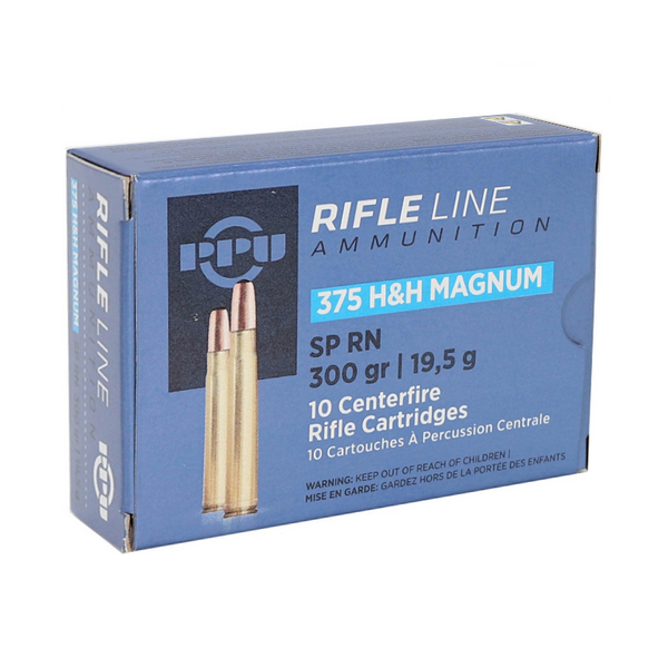 PPU 375 H&H MAGNUM 300GR SP RN 10ct