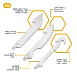 OUTDOOR EDGE 3.0" RazorSafe System Blade Combo Set 6 pk