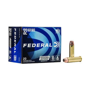 FEDERAL 32 H&R 85gr Personal Defense Revolver JHP 20ct