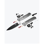 BENCHMADE BUGOUT AXIS M390 DROP POINT GRAY ALUM