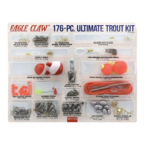 EAGLE CLAW 176 Piece Ultimate Trout Terminal Kit