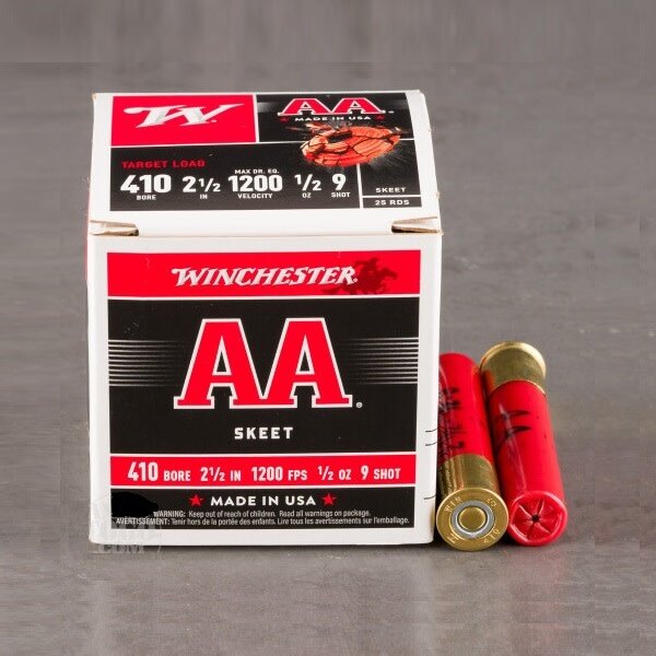 WINCHESTER 410ga 2-1/2" 1/2oz 9 SHOT 25ct