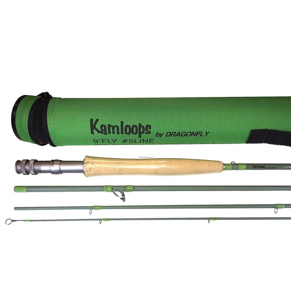 DRAGONFLY KAMLOOPS 2 FLY ROD 9' 5wt 4pc c/w Tube