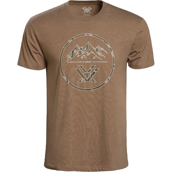 VORTEX T-SHIRT THREE PEAKS Coyote Heather