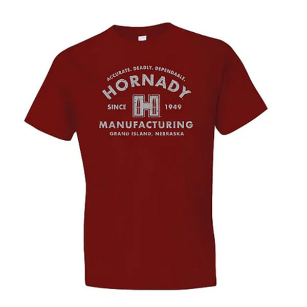 HORNADY Hornady T-Shirt Manufacturing Cardinal