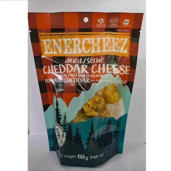 Enercheez CHEESE SNACK Cheddar w Poutine Seasoning