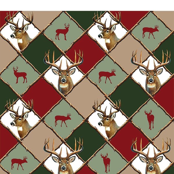 RIVERS EDGE Gift Wrap 30" x 118" Red Buffalo Plaid