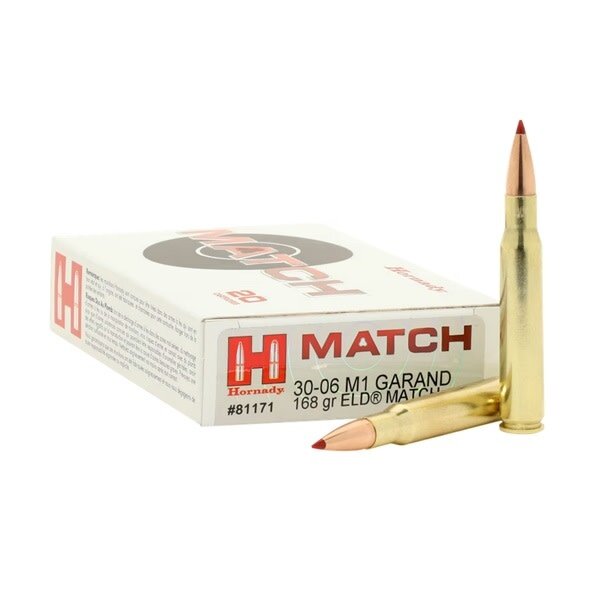 HORNADY 30-06 M1 GARAND 168gr ELD-M 20ct