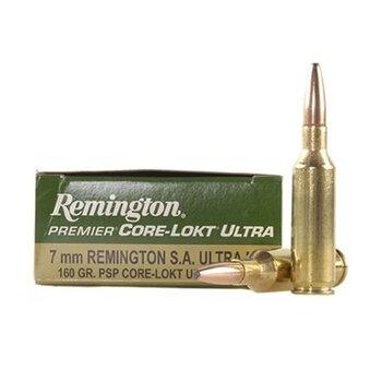 REMINGTON 7mm SAUM 160gr PSP CORE-LOKT ULTRA 20ct
