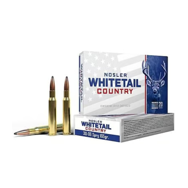 NOSLER 30-06 Sprg 165gr Solid Base Whitetail Country 20ct