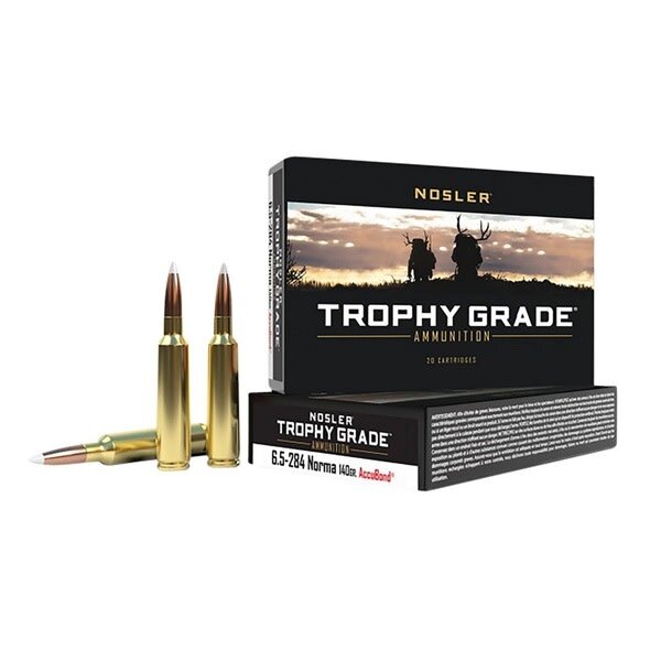 NOSLER 6.5x284 NORMA 140gr ACCUBOND TROPHY GRADE 20ct