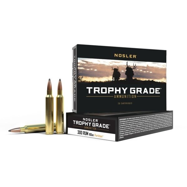 NOSLER 300 RUM 165gr PARTITION TROPHY GRADE 20ct