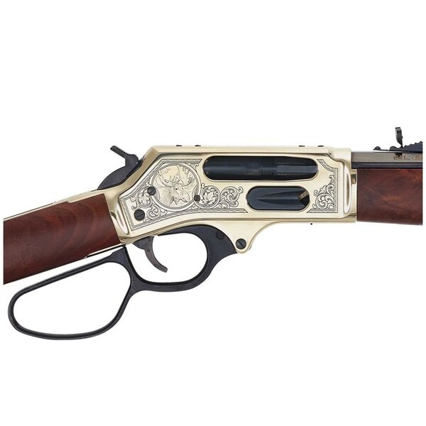 HENRY 45-70 GOVT BRASS WILDLIFE EDITION OCT WALNUT 22"