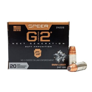 SPEER 9mm LUGER GOLD DOT G2 147gr 20ct