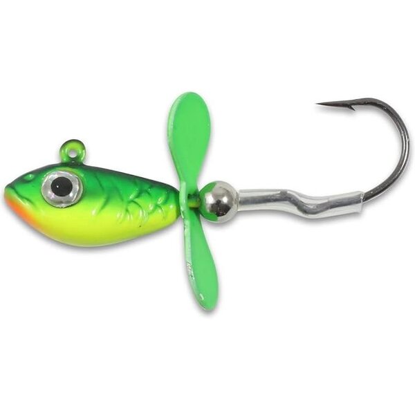 NORTHLAND Whistler Propeller Jigs 1/4 oz 2pk Firetiger