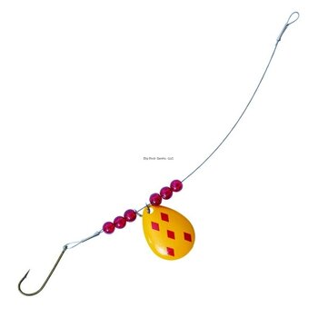 EAGLE CLAW Lazer Sharp Pickerel Spin Rig Hook Size 2 Yellow