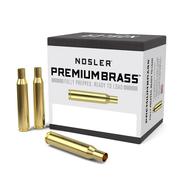 NOSLER PREMIUM UNPRIMED BRASS 50ct
