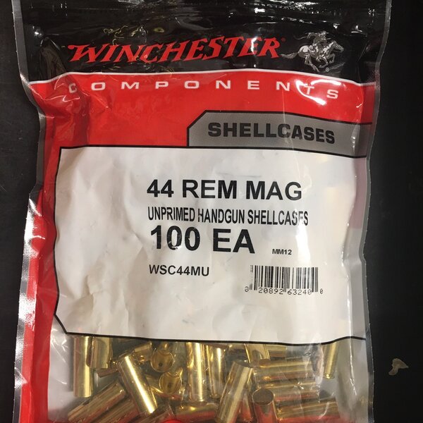 WINCHESTER Unprimed Handgun Brass 100ct