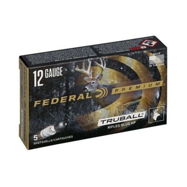 FEDERAL 12ga 2-3/4" 1oz Truball Rifled Sliug 5ct