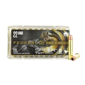 FEDERAL 22 WMR 30gr Varmint & Predator Speer TNT JHP 50ct — Bartons Big Country