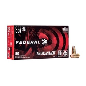 FEDERAL 357 SIG 125gr AE FMJ 20ct